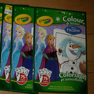 Crayola Frozen colour and sticker book DISNEY FROZEN